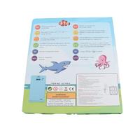 Alomejor Libro Sonoro Bilingue, Strumento di Apprendimento Interattivo | Materiale plastico, lettura con il dito, sviluppo delle competenze linguistiche
