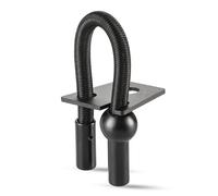 Alomejor Lucchetto per Canna da Pesca Regolabile Resistente alle Intemperie con Fascia a Sgancio Rapido per Tutti i Pescatori Lega di Alluminio + Elastico in Gomma 1pz (Blocco dell'asta)