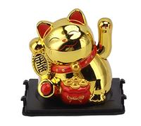 Alomejor Lucky Fortune Cat 2 Inch Solar Statue