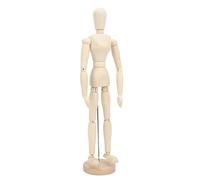 Alomejor Manichino Articolato in Legno per Disegnare Mini Modello Flessibile 16" Figure in Legno per la Decorazione Domestica