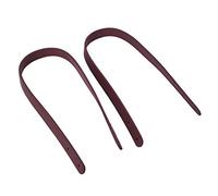 Alomejor Manico per Borsa in Pelle Fai-da-te Resistente e Confortevole per Borse e Borse a Tracolla con Rivetti Accessori per Bagagli Patchwork per Donne in caffè, Marrone Giallo