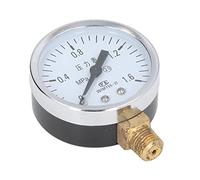 Alomejor Manometro da 1/4 NPT con Quadrante Trasparente e Resistente Alloggiamento in Acciaio Inossidabile per Test della Pressione del Fluido (0~1.6Mpa)