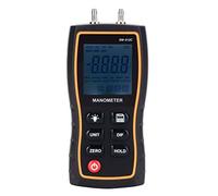 Alomejor Manometro Differenziale Manometro Digitale ±103,42KPA Tester Portatile di Pressione Dell'aria Portatile Ad Alta Precisione per Tecnici HVAC, ABS 12,9x6,4 Cm