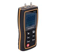 Alomejor Manometro Differenziale Manometro Digitale ±103,42KPA Tester Portatile di Pressione Dell'aria Portatile Ad Alta Precisione per Tecnici HVAC, ABS 12,9x6,4 Cm