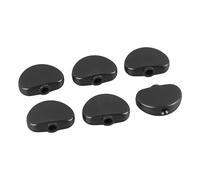 Alomejor Manopola per chitarra, facile presa, 6 pezzi, resistente, per accordatura della chitarra, per prestazioni elevate (nero)