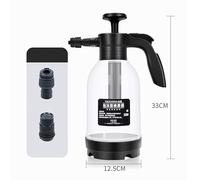 Alomejor Manuale per Lavare Schiuma Spray Efficiente in Schiuma a Pressione Spray per Copertina Automatica Hausgarten 2L HDPE (bianco e nero)
