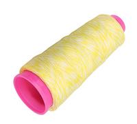 Alomejor Materiale per Corda per Tiro con l', Polietilene Ultra Resistente, Corda Resistente per, Lunga 110 M, Ideale per Archi Ricurvi e Compositi (Bianco Giallo)