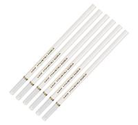 Alomejor Matite per Schizzi a Carboncino Bianco, Set da 6 Pezzi | Finitura lucida, si sfuma bene, per tutti gli artisti, ottima per la carta colorata