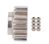 Alomejor Meccaniche di Accordatura per Chitarra OpenGear, 15 Denti, Foro Esagonale, Ricambio per Chitarra, Basso, Ukulele, con Perni di Montaggio Universali (SILVER)