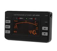 Alomejor Metronomo e Accordatore, Display LCD con 3 modalità di Pickup e Indicatore LED, per Chitarra, Violino, Sassofono, Ukulele e pianoforte. (Strumento a fiato MT-40W)