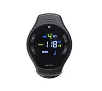 Alomejor Metronomo, Mini Metronomo Ricaricabile con Clamp/Holder con Schermo a Colori e Guida Al Tempo per Esercitarsi con Chitarra e Pianoforte (BLACK)