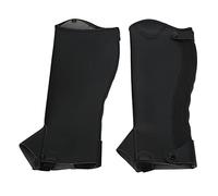 Alomejor Mezza Cuffia, Protezione per Polpacci da Equitazione in Pelle Super Fibra PU con Cerniera a Tutta Lunghezza e Chiusura Inferiore a Scatto, per Adulti (L)