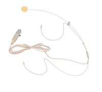 Alomejor Microfono con Cuffia Monoauricolare, Microfono Professionale con Cavo Intrecciato da 46,45 Pollici e Connettore XLR a 4 Pin da 3,5 Mm, per Presentatori di Culto Sul Palco