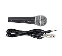 Alomejor Microfono XLR Microfono Dinamico Portatile Durevole per Cantare e Registrare Al Karaoke con Cavo XLR da 1/4 di Pollice