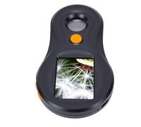 Alomejor Microscopio Digitale Compatto per Bambini, Lente D'ingrandimento Portatile 1MP con Zoom Elettronico per Educazione Scientifica Ed Esplorazione Quotidiana (BLACK)