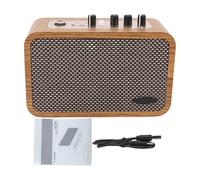 Alomejor Mini Amplificatore per Chitarra da 10 W, Amplificatore per Chitarra Elettrica Portatile con Bluetooth, modalità Overdrive Pulite, Jack per Cuffie, Registrazione OTG, Batteria