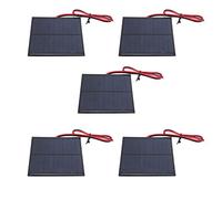 Alomejor Mini Pannello Solare Epossidico Set Scheda di Alimentazione 5 Pezzi 160 MA per la Ricerca Sull'energia Solare 90x80 Mm