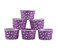 Alomejor Mini Pirottini per Cupcake in Carta, Eleganti e Rotondi, per Matrimoni, Feste in Casa, 100 Pezzi (PURPLE)