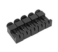 Alomejor Mini Set di Strumenti per Rimuovere i Perni di Collegamento del Cinturino Regolabile per Riparare Cinturini in Acciaio, Resistenti e Facili da Usare per Orologiai - 5 Pezzi in Plastica Nera