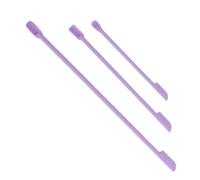 Alomejor Mini Spatole in Silicone Set di 3 Raschietti per Trucco a Doppia estremità Resistenti e Flessibili per Cosmetici e Alimenti 6,3 Pollici 4,7 Pollici 9,1 (PURPLE)