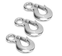 Alomejor Mirror -Gancio di Slittamento Eye con Blocco di Sicurezza, Forte Angolo di Slittamento per il Collegamento, 3pc per Scarico Ferroviario (0.75T)