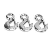 Alomejor Mirror -Gancio di Slittamento Eye con Blocco di Sicurezza, Forte Angolo di Slittamento per il Collegamento, 3pc per Scarico Ferroviario (1T)
