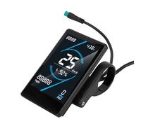 Alomejor Misuratore di Visualizzazione Della Bicicletta, Schermo LCD HD Resistente alla Pioggia 24-72 V, Display Ciclismo Elettrico Multifunzionale con Retroilluminazione per Bici da Strada Montagna