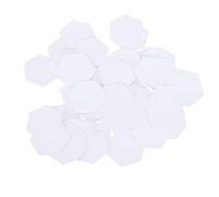 Alomejor Modelli Patch-work Esagonali da 100 Pezzi per Progetti di Cucitura Semplici Strumento per Quilting Fai da Te Carta di Formato Standard (esagonale da 22 mm)