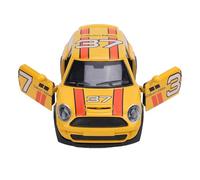 Alomejor Modello di Auto Pressofuso in Scala 1:32, Realistico Giocattolo da Corsa in Lega con Ruote Mobili, per la Raccolta e L'esposizione dei Bambini (YELLOW)
