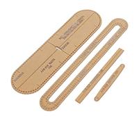 Alomejor Modello per Creare Portafoglio Corto, Design in Acrilico | Trasparente e chiaro, facile da riporre, compatibile con la lavorazione della pelle, taglio accurato per modelli