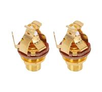 Alomejor Modernizzazione di Un'apparizione della Trasmissione del Segnale Stabile per Chitarra per Chitarristi da 1/4 di Pollice 6,35 Mm 2pcs (GOLD)