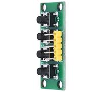 Alomejor Modulo Tastiera a 4 Pin Robusto e Durevole Interruttore Tastiera a 4 Pulsanti Indipendenti per la Sperimentazione Elettronica