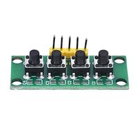 Alomejor Modulo Tastiera a 4 Pin Robusto e Durevole Interruttore Tastiera a 4 Pulsanti Indipendenti per la Sperimentazione Elettronica