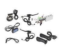 Alomejor Motore Brushless Controller con Pannello LCD Kit Conversione per Scooter Elettrico(36V/48V 250W/350W)(Istruzioni di Installazione in Foto)