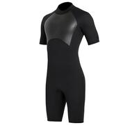 Alomejor Muta da Uomo, Muta Shorty in Neoprene da 2 Mm con Protezione UPF50+, Cerniera Posteriore, Elasticità in 4 Vie, da Sub a Maniche Corte per Surf Nuoto Snorkeling Immersioni (L)