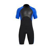 Alomejor Muta da Uomo, Muta Shorty in Neoprene da 2 Mm con Protezione UPF50+, Cerniera Posteriore, Elasticità in 4 Vie, da Sub a Maniche Corte per Surf Nuoto Snorkeling Immersioni (XL)