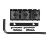 Alomejor Nuts di Bloccaggio del Cavo per Chitarristi Design Leggero in Lega di Zinco per un Gioco Pratico (Nero (GE99))