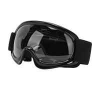 Alomejor Occhiali da Moto con Protezione UV per Bambini, Resistenti Agli Urti, per Ciclismo All'aperto, ATV, per Occhiali da Bici da Cross (BLACK)