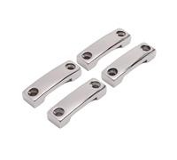 Alomejor Occhiello per Poggiapiedi per Barca, Occhiello per Ponte per Barca in Acciaio Inossidabile 316 28 Mm con 4 Anelli 8 Viti, per Coperture per Barche in Kayak Cinghie per Vele e Cinghie per