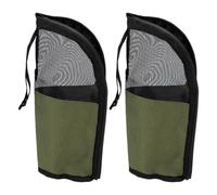 Alomejor Organizer da Cucina da Campeggio, Borsa a Rete in Oxford 600D, 2 Pezzi 10 X 25 Cm, for Campeggio e Cucina All'aperto (OD Verde)
