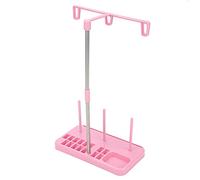 Alomejor Organizzatore di Filo da Ricamo con Supporto per Rocchetto Rosa a 3 Coni per Macchina da Cucire Leggero