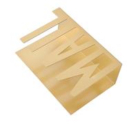 Alomejor Organizzatore di Posta, Portalettere in Metallo Dal Design Cavo Ed Elegante per la Scrivania dell'ufficio, Perfetto per Ordinare Fatture e Documenti, Dimensioni 5,91 X 2,17 X 3,74 Pollici