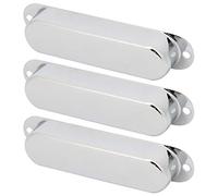 Alomejor Pacchetto di Strumenti in Ottone con 3 Gusci di Pickup per Chitarra per Elettrogitarre, Sostituzione Ideale per Battibee per i Musicisti (SILVER)