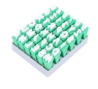 Alomejor Pad Alfabeti di Argilla Facili da Usare per la Produzione di Ceramica Fai -da -te per Adulti e Bambini Kit di Timbrai per Attrezzature in Plastica 36 per Oggetti Decorativi Personalizzati