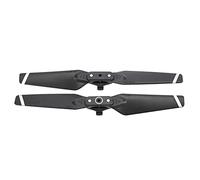 Alomejor Pale Dell' Pieghevoli da 2 Pezzi per Drone Spark, con Design a Sgancio Rapido Facile Conservazione e Installazione, Materiale Plastico (bordo argento)