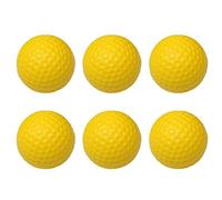 Alomejor Palline da Golf Gialle da Allenamento Materiale PU Premium per Pratica Indoor Confezione da 12, Palline da Golf Morbide Monostrato per Volo Stabile, Accessori da per Golfisti (12PCS)
