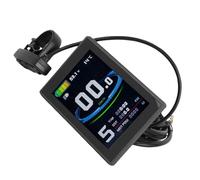 Alomejor Pannello di Controllo del Misuratore Display LCD, Materiale ABS, Schermo a Colori, Indicatore Intelligente, Compatibile con Scooter Elettrici 24v 36v 48v