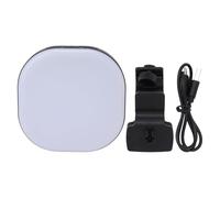 Alomejor Pannello di Morsetto/supporto di Temperatura Regolabile con Selfie Leggera con Batteria da 2000 MAh per il Vlog di VolPference Vlog, Luce Rotante a 120 Gradi per Illuminazione per il Trucco