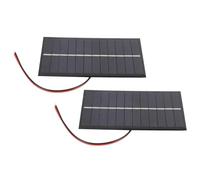 Alomejor Pannello Solare Ad Alta Efficienza 1W 6 V con Cavo, Area di Carico in Silicio Policristallino Portatile