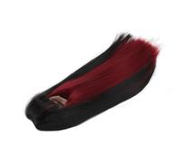 Alomejor Parrucca Lunga e Diritta per Bambola in Morbida Fibra Ad Alta Temperatura Parrucca Sostitutiva per Bambola Snodata a Doppia Colorazione, Alla Moda con Frangia, Adatta a 1/4 di Dimensione (#2)